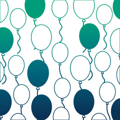 balloons party birthday decoration pattern