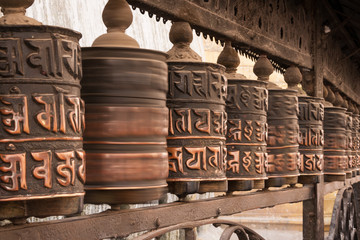 tibetan prayer wheels
