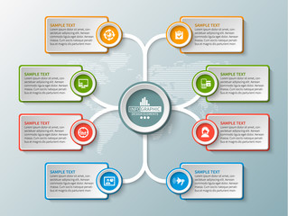 Abstract 3D Paper Infographics