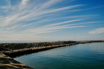 harbor on the Mediterranean coast