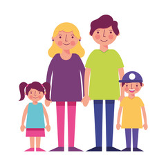 happy family avatars characters