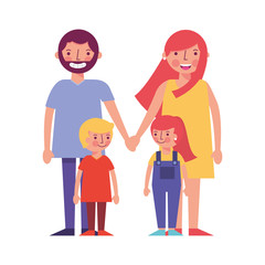 happy family avatars characters