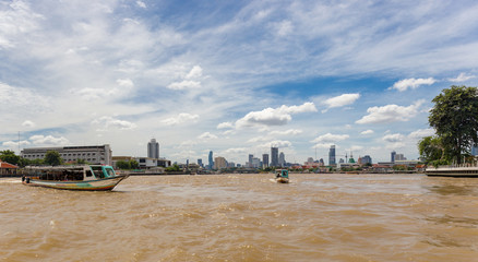 Transportation by river. Taxi River