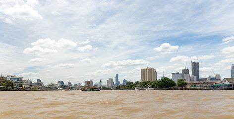 Transportation by river. Taxi River