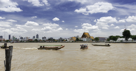 Transportation by river. Taxi River