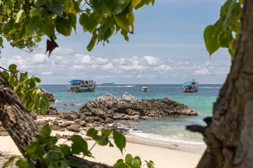 Observation of the shore and boats.