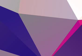 Bright ultraviolet geometric background with triangles of different shapes and scales. Triangulation pattern. 