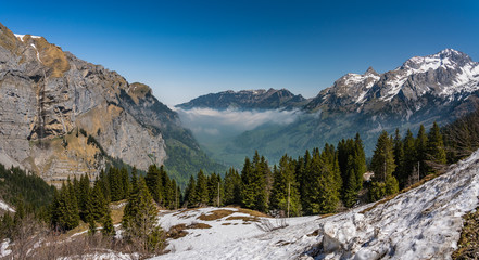 Fototapeta premium Swiss, Melchsee-frutt valley