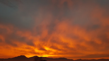 cielo rojo