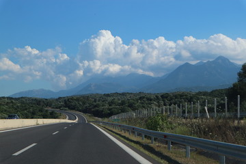 Road into the clouds, Peloponnese, Greece