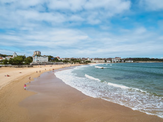 Fototapeta na wymiar playa de El Sardinero, Santander, Cantabria, España