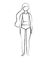 figure female woman in swimsuit