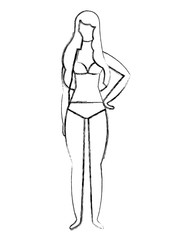 figure female woman in swimsuit