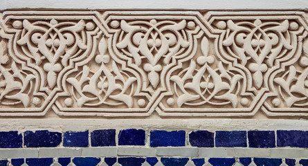 Moroccan Plaster Arabesque Carving