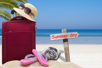travel and summer holidays, beach accessories