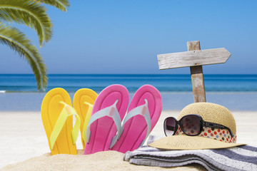 travel and summer holidays, beach accessories