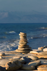 Meditation am Meer - Steinturm