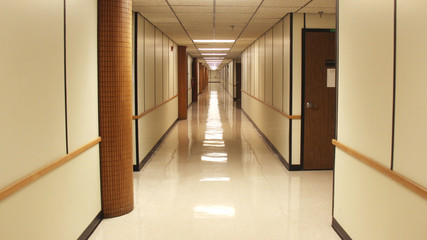 Empty Hallway After Hours