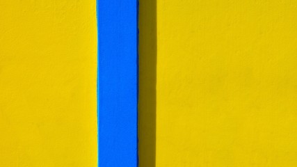 yellow and blue wall background