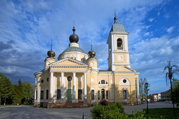 The Cathedral of the Dormition in small provincial town Myshkin