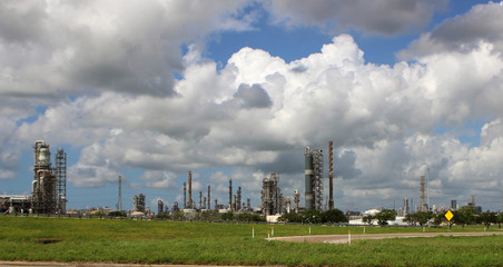 Fototapeta na wymiar Industrial Chemical Power Plant Facility