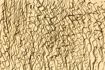 charcoal pattern drawing on yellow paper background texture