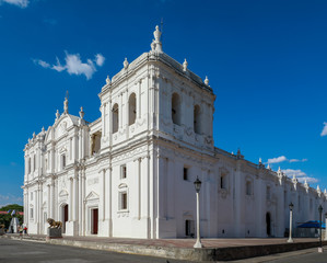 Fototapeta na wymiar Lady of Grace Cathedral, León, Nicaragua