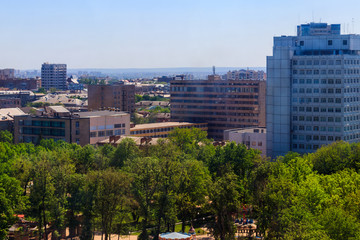 Aerial view on the Kharkiv city in Ukraine