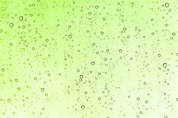 water drops on glass, texture, abstract background, summer rain, green