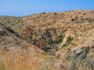 Felsen und trockene Landschaft, Kreta, Griechenland