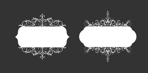 Vector illustration of old style label