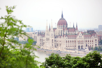 Fototapeta premium The Hungarian Parliament Building, also known as the Parliament of Budapest.One of Europe's oldest legislative buildings, a notable landmark of Hungary and a popular tourist destination of Budapest