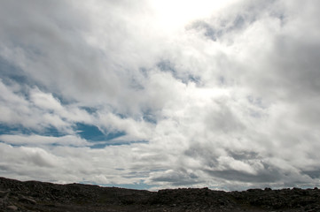 Bonita paisagem vulc&acirc;nica na Isl&acirc;ndia
