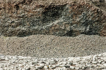 Texturas na linda paisagem da Islândia