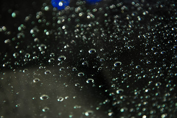 Raindrops Water Drops Texture Backgrund Window Glass Selective Focus