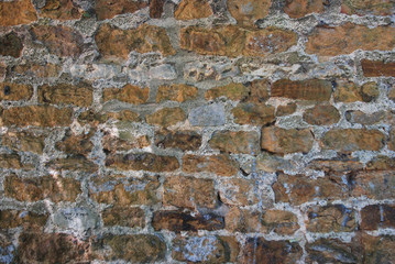 Natural stone brick wall texture for background