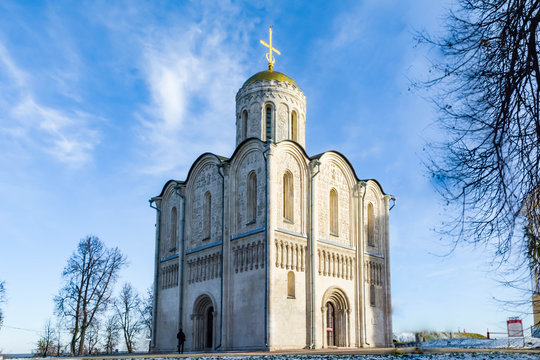 Cathedral of Saint Demetrius 1191 in Vladimir, Russia