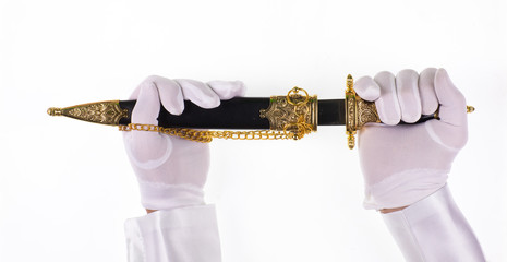 sea dirk,dagger on white background