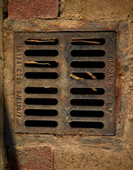 Square Metal Utility Hatch in Valletta Malta
