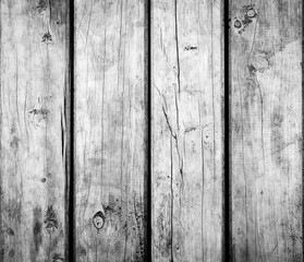 Weathered Wooden Background Black and White