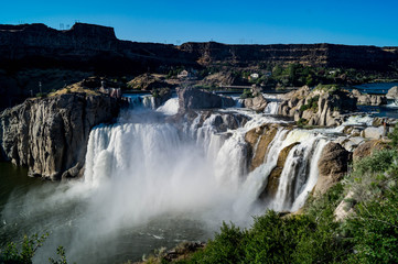 Shoshone Falls on the Snake River near Twin Falls, Idaho, USA