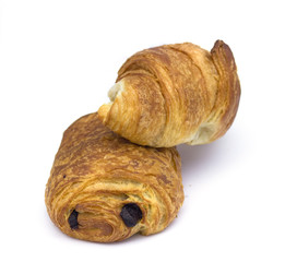 Croissants isolated on white