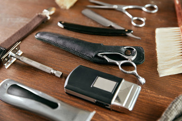 Men's Grooming Tools. Barber Shop Equipment And Supplies