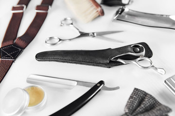 Barbershop Tools. Barber Supplies And Equipment