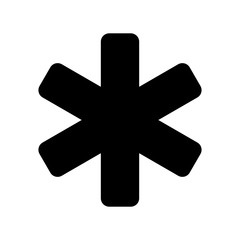 Medical symbol icon. vector