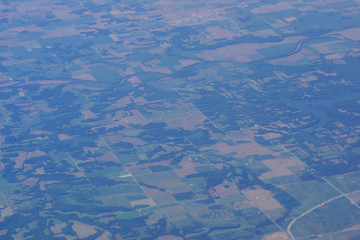 aerial photograph of rural Eastern USA
