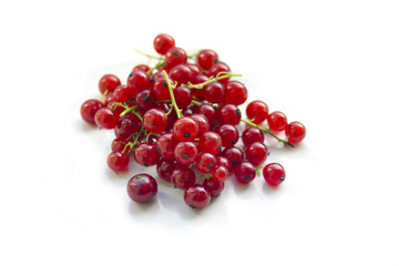 Red currant isolated on white