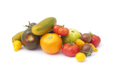 Zimmer fruits isolated on white