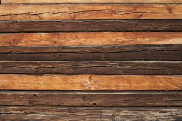 Obraz premium variable rustic wooden log wall background texture