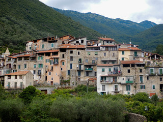 Obraz premium Cityscape of Rocchetta Nervina, Liguria - Italy